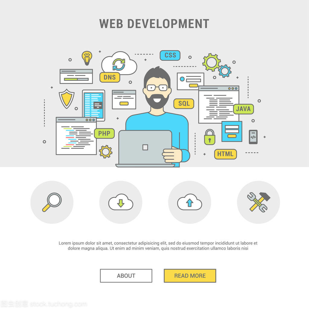 橫幅程序員開發網站 網站設計與開發的核心流程
